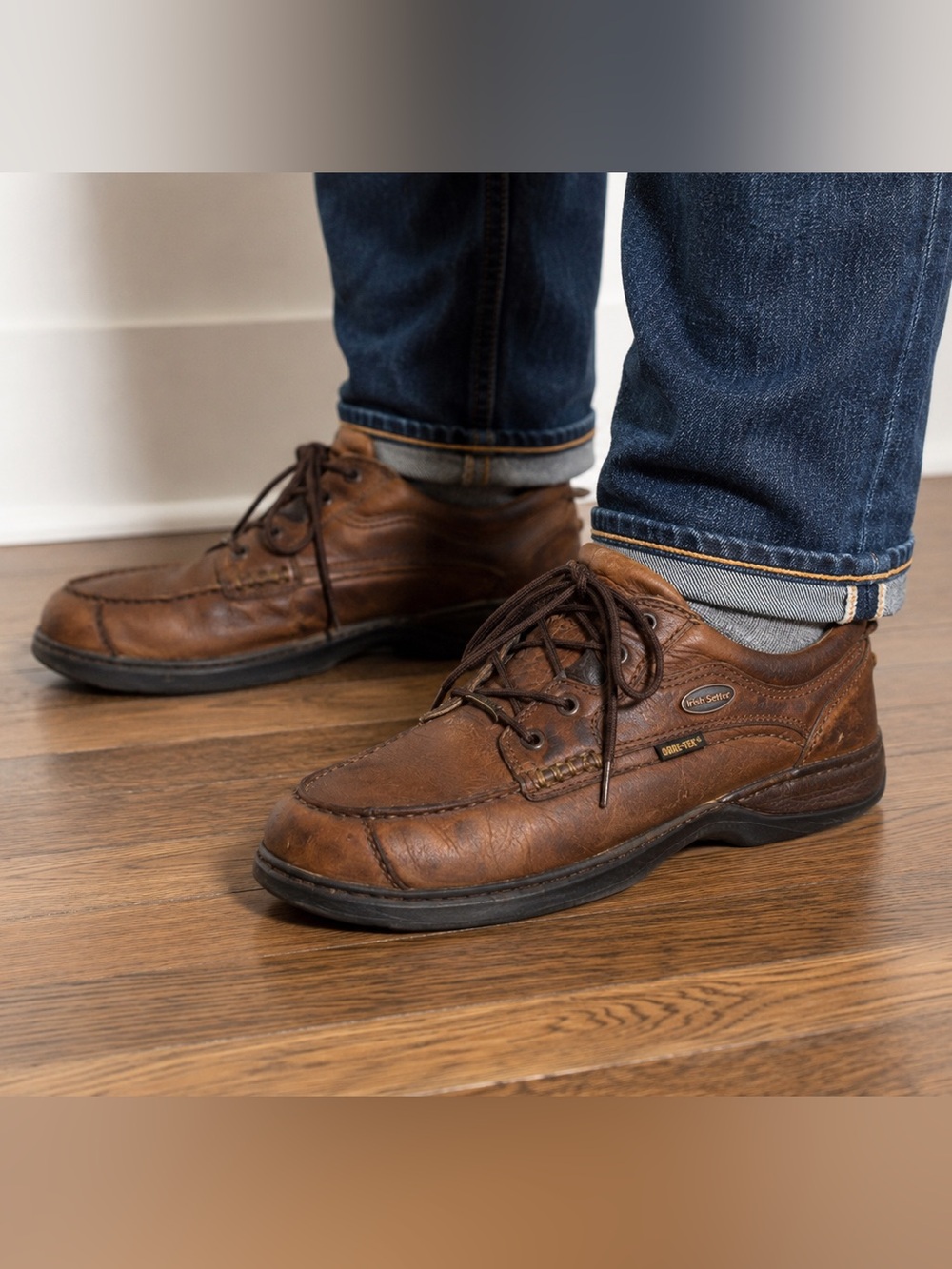 Irish Setter Red Wing Gore-Tex Leather Oxford Shoes Men’s 10 Brown Waterproof Mo